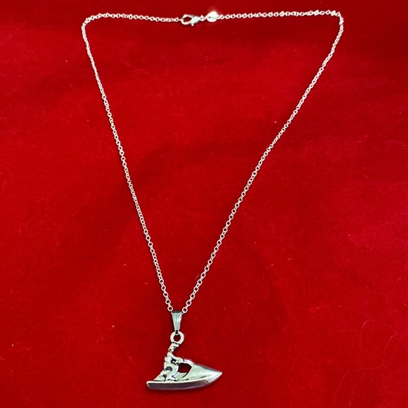 Jet Ski Necklace May Be Personalized - Picture 3 of 9